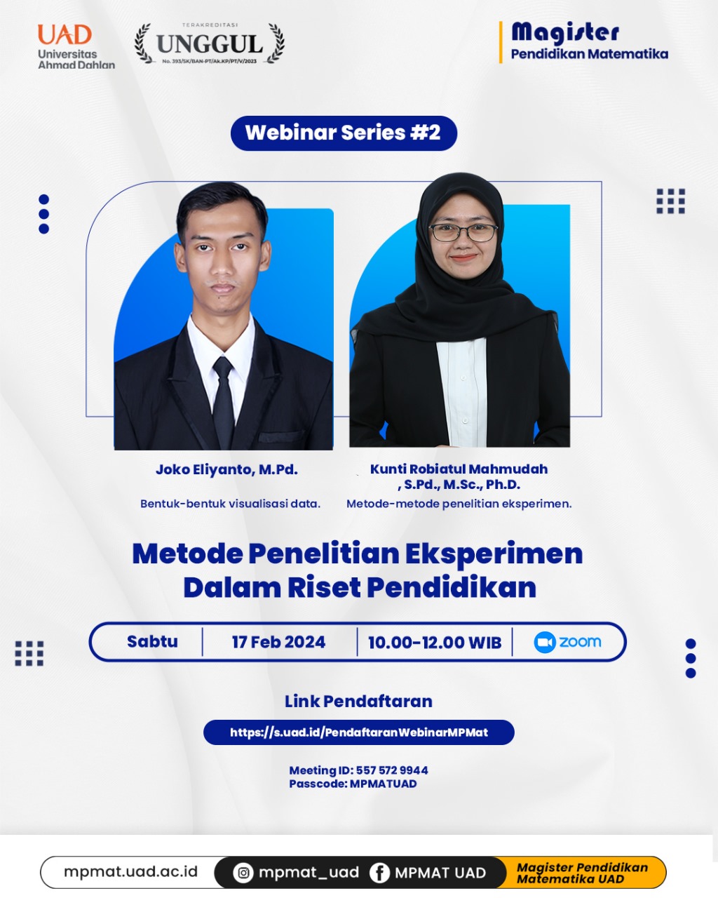Magister Pendidikan Matematika UAD Gelar Webinar Series #2: Membahas ...